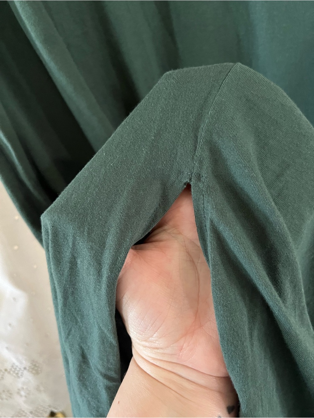 J. Crew Forest Green Short Sleeve Maxi Dress - Picture 5 of 5